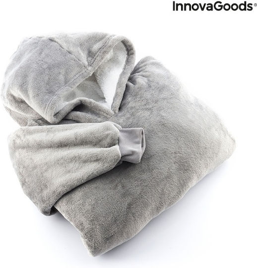 InnovaGoods Swug Одеяло Полар с Ръкави 120x160см Сиво