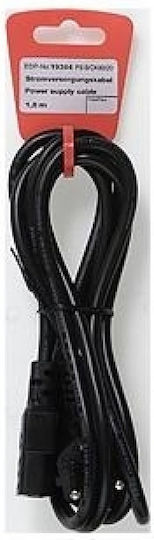 Vivanco Schuko - IEC C13 Cable 1.8m Μαύρο 19384