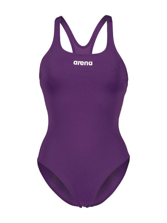 Pro Solid Sportlicher Badeanzug Lila