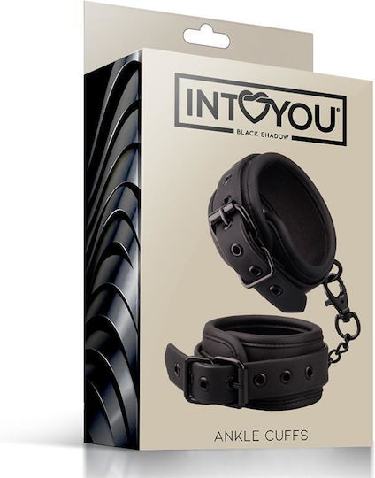 IntoYou Ankle Cuffs Vegan Leather Handcuffs in Black Color