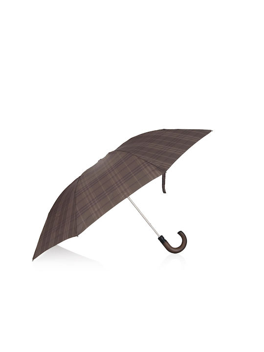 Ezpeleta Automatic Umbrella Compact Brown