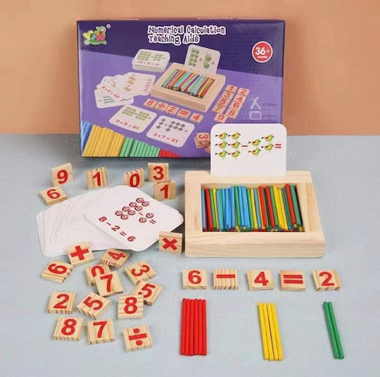 Blue Toys Numerical Calculation Educational Game Knowledge made of Wood for 3+ years Years Old