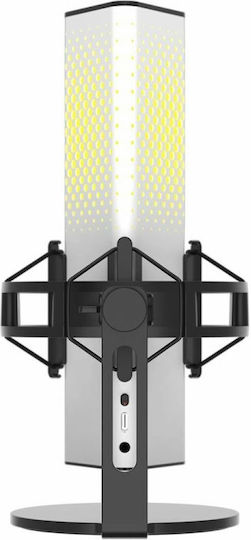 Endgame Gear Xstrm Комплект Електрет Микрофон USB Настолен за Вокали Бял в White Цвят