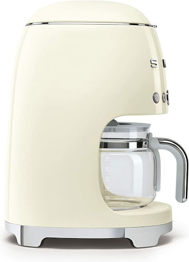 Smeg Programmable Filter Coffee Machine 1050W Beige