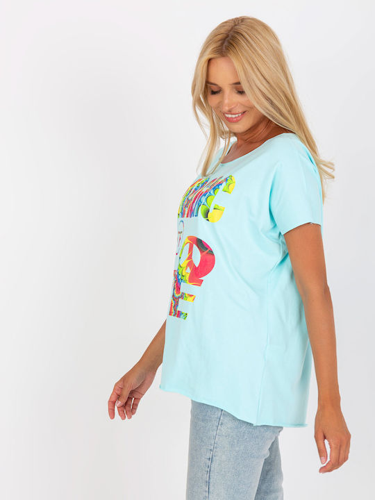 Fancy Women's T-shirt Light Blue