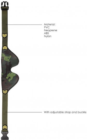 Shots Ouch! Army Theme Eye Mask BDSM Μάσκα σε Πράσινο Χρώμα