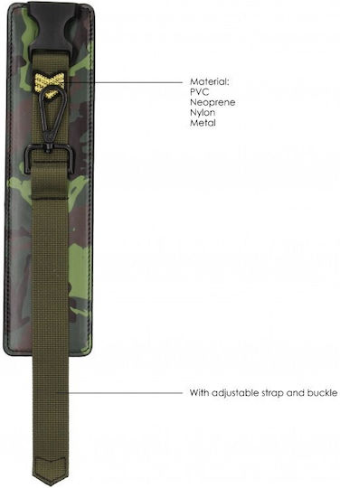 Shots Ouch! Army Theme Wrist Cuffs Белезници в Зелен Цвят
