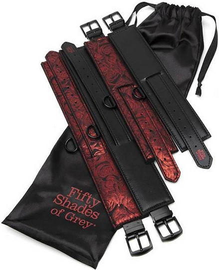Fifty Shades of Grey Sweet Anticipation Under Mattress Restraint Set Σετ για Δέσιμο στο Κρεβάτι σε Γκρι Χρώμα