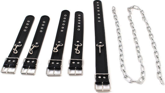 Kiotos Budget Σετ για Δέσιμο Λαιμού & Άκρων Body Restraints Set Black