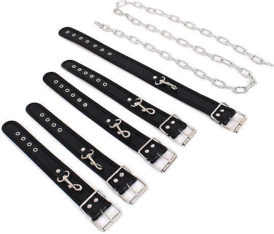 Kiotos Budget Σετ για Δέσιμο Λαιμού & Άκρων Body Restraints Set Black
