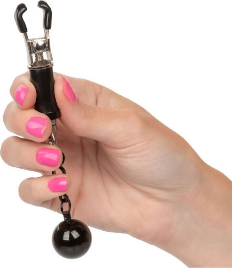 Calexotics Weighted Twist Nipple Clamps Σφιγκτήρες Θηλών Silver
