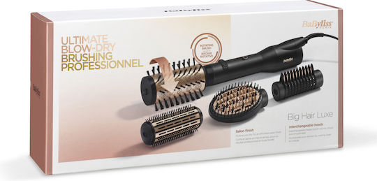 Babyliss Big Hair Luxe Κεραμική Ηλεκτρική Βούρτσα με Αέρα & Περιστρεφόμενη Κεφαλή για Ίσιωμα και Μπούκλες 650W
