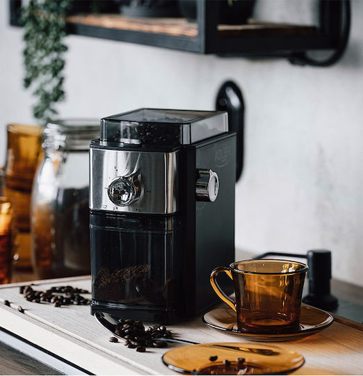 Adler AD-4448 Electric Coffee Grinder 300W for 250gr Beans and 12 Grind Levels Silver