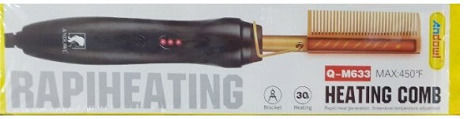 Andowl Ceramic Electric Brush for Straightening Hair and Beard