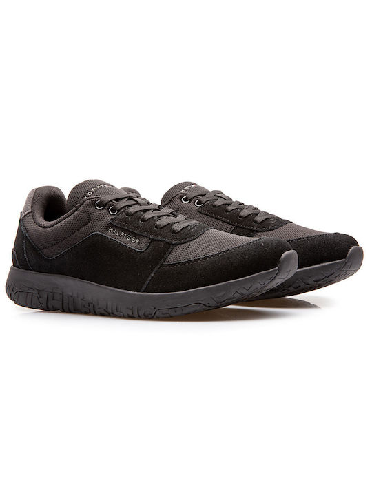 Tommy Hilfiger Lightweight Runner Mix Sneakers Black