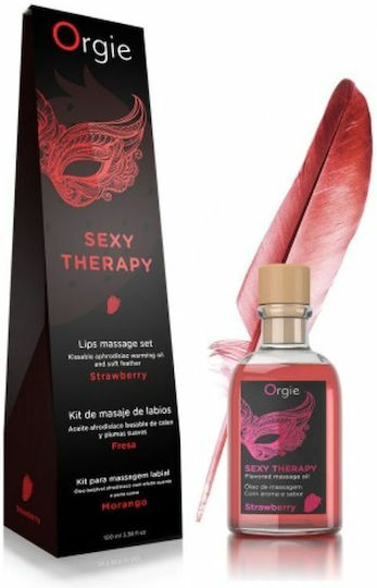 Orgie Sexy Therapy Ulei de Masaj cu Parfum Căpșună 200ml 2buc