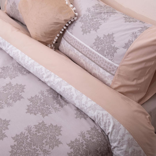 Anna Riska Duvet Cover Set Cotton Single with Pillowcase 155x240 Dream 7007