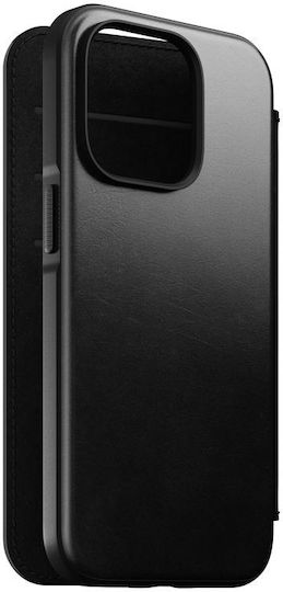 Nomad Rugged Folio Book Δερμάτινο Μαύρο (iPhone 14 Pro)