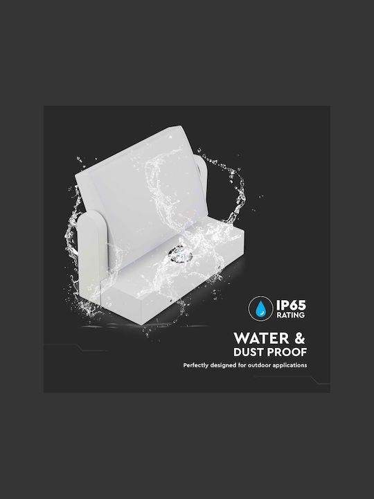 V-TAC Wall-Mounted Outdoor Ceiling Light LED IP65 17W with Natural White Light 21.2x16.5x10εκ.