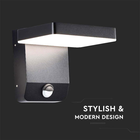 V-TAC Aplica de exterior montată pe perete LED IP65 17W cu Alb Cald Lumină 17.8x17x16εκ.