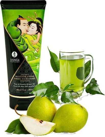 Shunga Kissable Масажен крем с аромат Екзотичен зелен чай Pear 200мл