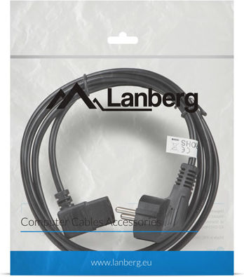 Lanberg IEC C13 - Schuko Cable 2m Μαύρο CA-C13C-12CC-0018-BK