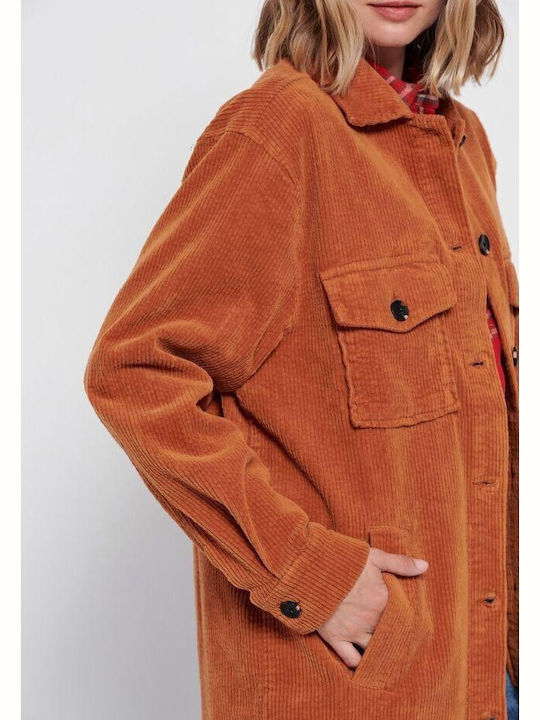 Damen Copper Overshirt Oversized