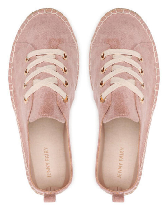 Wildleder Damen Espadrilles in Rosa Farbe