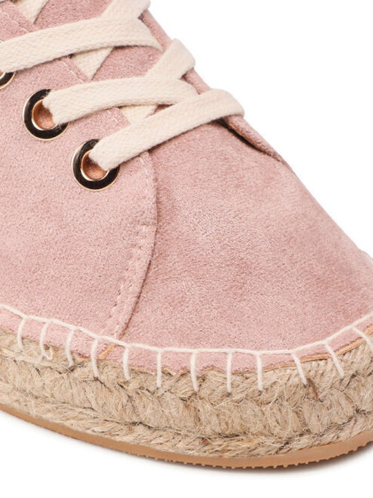Wildleder Damen Espadrilles in Rosa Farbe