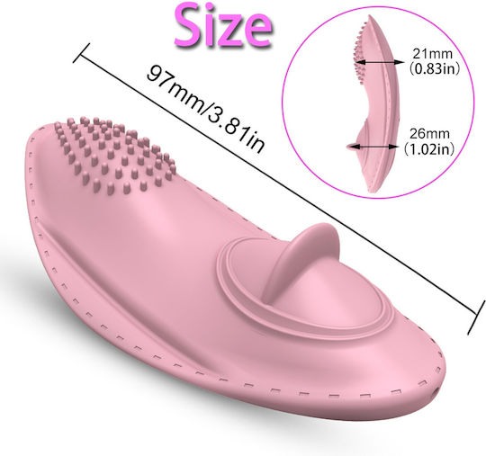 Kinksters Mini Κλειτοριδικός Δονητής με Απομακρυσμένο Έλεγχο Strap On Vibrator Pink
