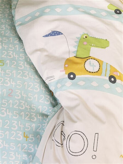 Nima Go Set Kids Duvet Cover Single with Pillowcase Cotton 160x240cm