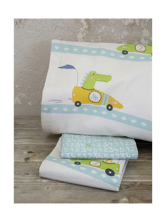 Nima Go Set Kids Duvet Cover Single with Pillowcase Cotton Beige 160x240cm