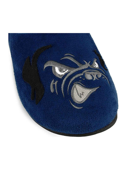 Men's Printed Slippers Blue