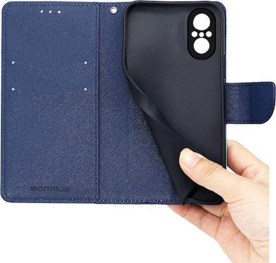 Sonique Trend Wallet Synthetic Leather Ciel / Dark Blue (Huawei Nova 9 SE)