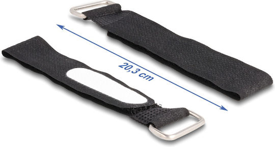 DeLock Cable Ties Plastic 203mm x 20mm in Black Colour (5 pcs) (19606)
