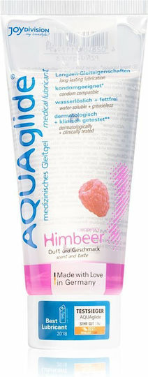 JoyDivision AquaGlide Water-Based Lubricant Gel Raspberry 100ml