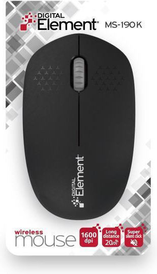 Element MS-190 Ασύρματο Ποντίκι Μαύρο