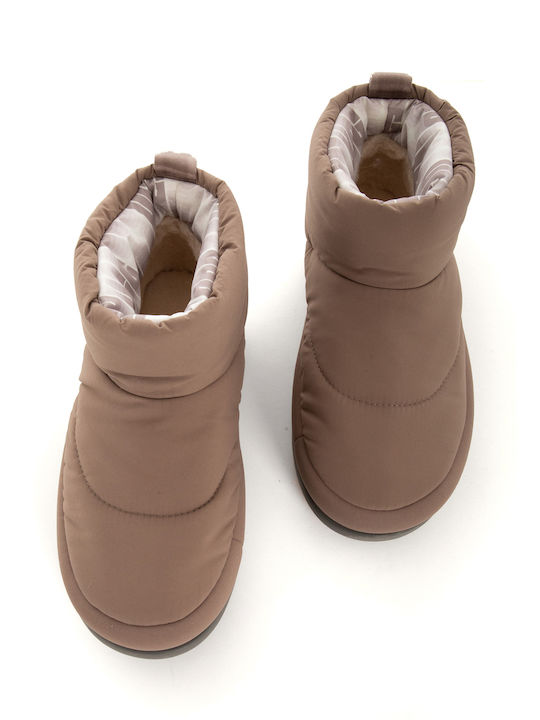 Classic Maxi Mini Γυναικεία Μποτάκια Μπεζ