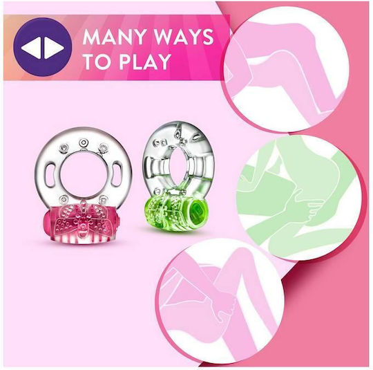 Blush Vibrating Cock Ring Cock Silicon Green