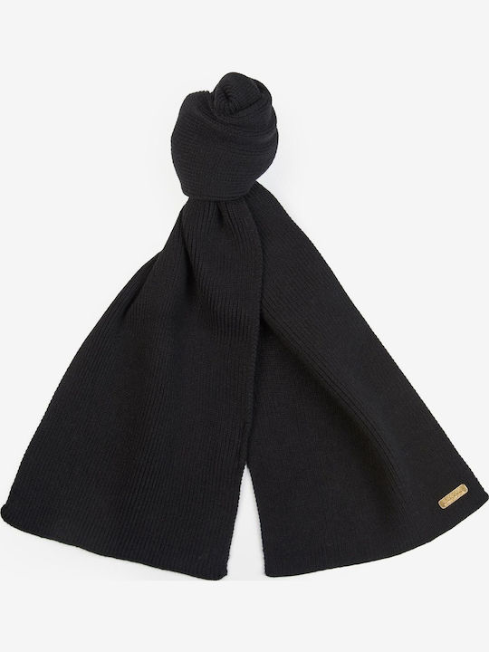 Frauen Set mit Beanie Gestrickt in Schwarz Farbe