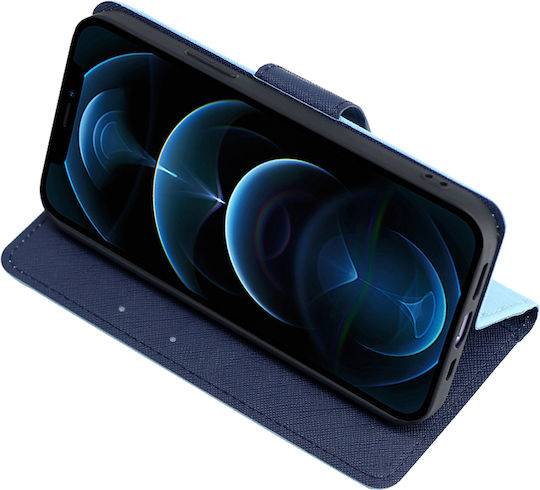 Sonique Trend Wallet Synthetic Leather Ciel / Dark Blue (Redmi Note 9S / 9 Pro / 9 Pro Max)
