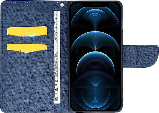 Sonique Trend Wallet Synthetic Leather Ciel / Dark Blue (Redmi Note 9S / 9 Pro / 9 Pro Max)