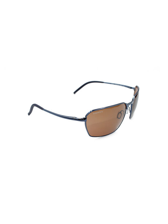 Serengeti Shelton Sunglasses Blue with Metal Frame & Brown Lens Serengeti Shelton Sunglasses Blue with Metal Frame & Brown Lens