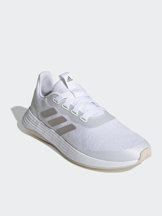 adidas QT Racer Sport Sneakers Cloud White / Champagne Metallic / Halo Ivory adidas QT Racer Sport Sneakers Cloud White / Champagne Metallic / Halo Ivory
