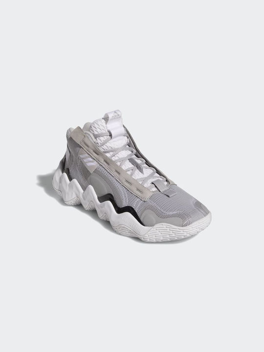 Adidas Exhibit B Low Basketball Shoes Grey Two / Core Black / Cloud White