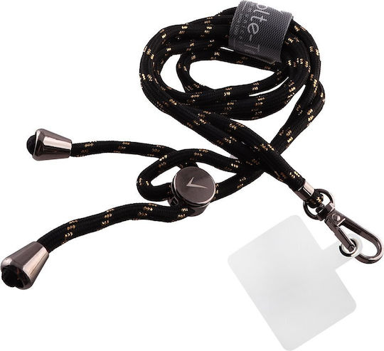 Volte-Tel Neck Strap VT02 Λουράκι Λαιμού για Κινητά Μαύρο / Χρυσό
