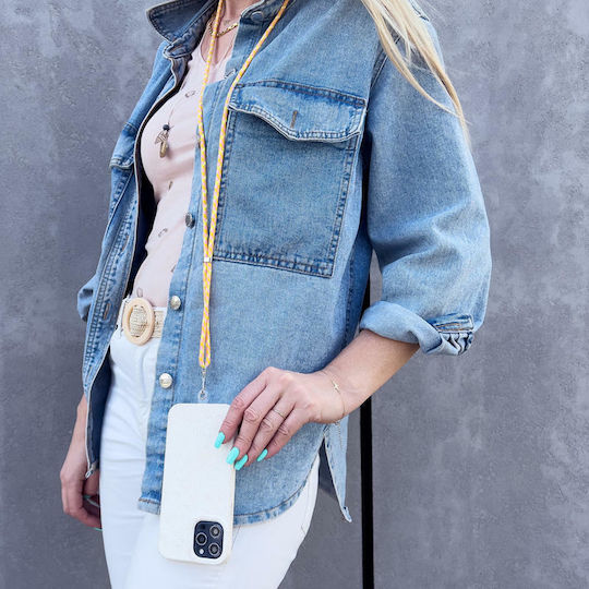 Hurtel Stylish Cord Λουράκι Λαιμού για Κινητά Μπλε