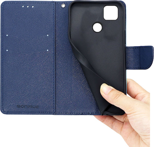 Sonique Trend Wallet Piele artificială Roșu / Albastru închis (Redmi 9C)