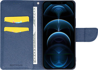 Sonique Trend Synthetic Leather Wallet Ciel / Dark Blue (Redmi 10C)