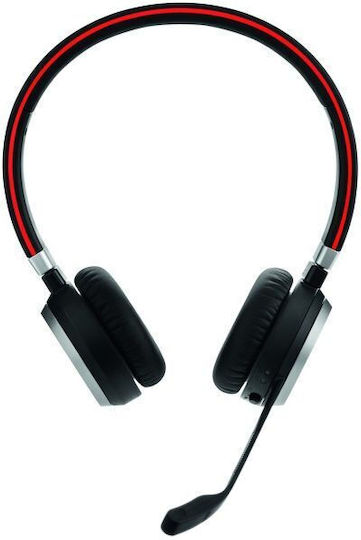 Jabra Jabra Evolve 65 SE UC Drahtlos Auf dem Ohr Multimedia-Headsets mit Mikrofon und Verbindung Bluetooth in Schwarz Farbe